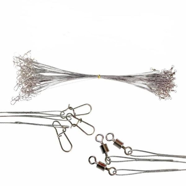 braid line 72pcs fishing steel wire leader with rolling swivels duo-lock snap anti-bait rig
braid line 72pcs fishing steel wire leader with rolling swivels duo-lock snap anti-bait rig