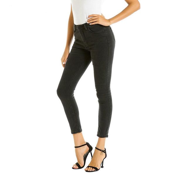 women's jeans women black pants trouse elastic washed slim ankle-length pockets street style casual daily, Blue
women's jeans women black pants trouse elastic washed slim ankle-length pockets street style casual daily, Blue