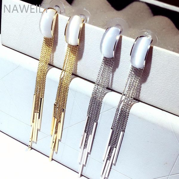 dangle & chandelier 2021 opal earring gold color silver tassel long drop for women fashion korean female jewelry gift
dangle & chandelier 2021 opal earring gold color silver tassel long drop for women fashion korean female jewelry gift