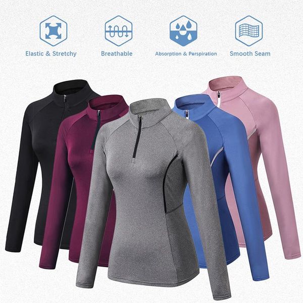 women's hoodies & sweatshirts women sporstwear gym sweatshirt stand collar long sleeves zipper quick dry jogging workout training outfi, Black
women's hoodies & sweatshirts women sporstwear gym sweatshirt stand collar long sleeves zipper quick dry jogging workout training outfi, Black