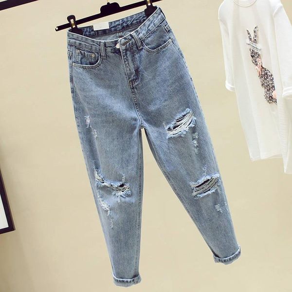 women's jeans womens hole high waisted ripped for women fashion casual denim pants all-match boyfriend comfortable straight, Blue
women's jeans womens hole high waisted ripped for women fashion casual denim pants all-match boyfriend comfortable straight, Blue