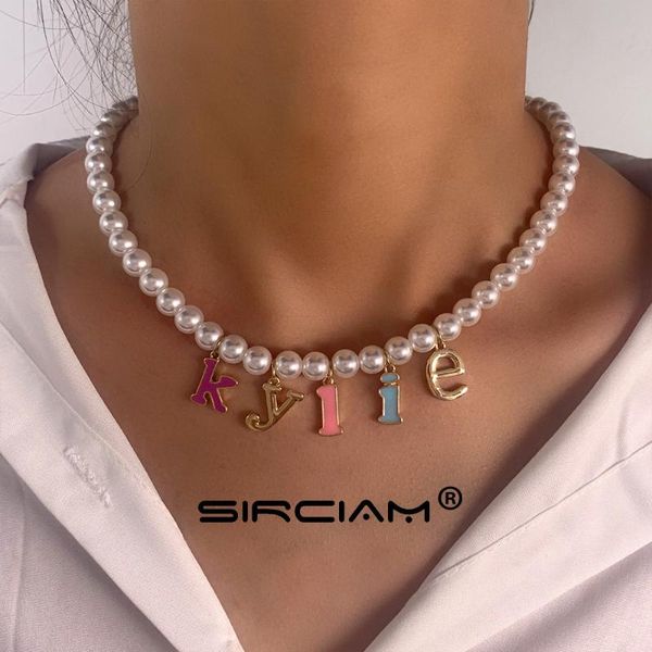 chokers korean candy kylie white pearl beaded necklace for women choker simulated glazed letter pendant necklaces vacation jewelry, Golden;silver
chokers korean candy kylie white pearl beaded necklace for women choker simulated glazed letter pendant necklaces vacation jewelry, Golden;silver