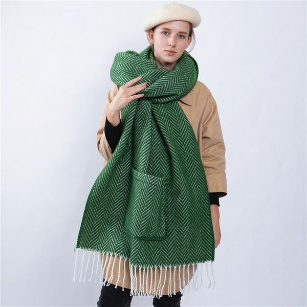 scarves japanese herringbone classic tassel scarf. women's multi-functional pocket shawl. thickened warm scarf in winter, Blue;gray
scarves japanese herringbone classic tassel scarf. women's multi-functional pocket shawl. thickened warm scarf in winter, Blue;gray