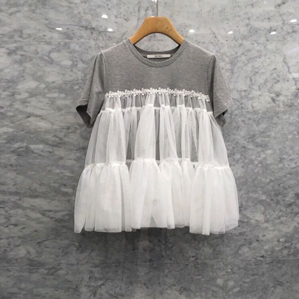 korean fashion mesh patchwork woman tshirts o-neck short sleeve t shirt summer simple comfortable women 210514, White
korean fashion mesh patchwork woman tshirts o-neck short sleeve t shirt summer simple comfortable women 210514, White