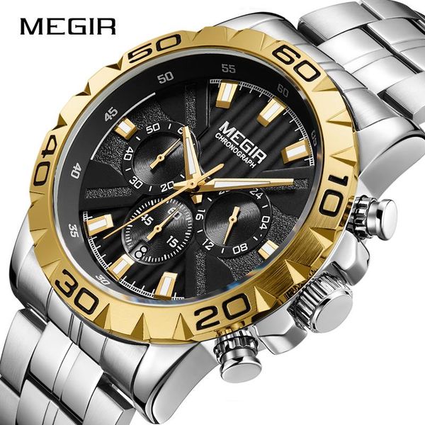 wristwatches est megir watch men chronograph quartz business men's watches waterproof wrist reloj hombre saat 2021, Slivery;brown
wristwatches est megir watch men chronograph quartz business men's watches waterproof wrist reloj hombre saat 2021, Slivery;brown