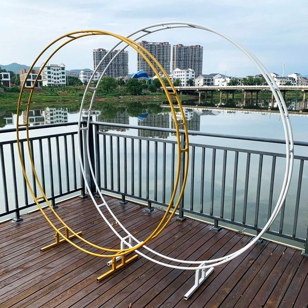 party decoration iron double rod ring wedding arch outdoor marriage birthday round background shelf frame
party decoration iron double rod ring wedding arch outdoor marriage birthday round background shelf frame