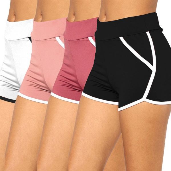 women summer short pants contrast binding side split elastic waist patchwork casual beach party shorts workout running women's, White;black
women summer short pants contrast binding side split elastic waist patchwork casual beach party shorts workout running women's, White;black