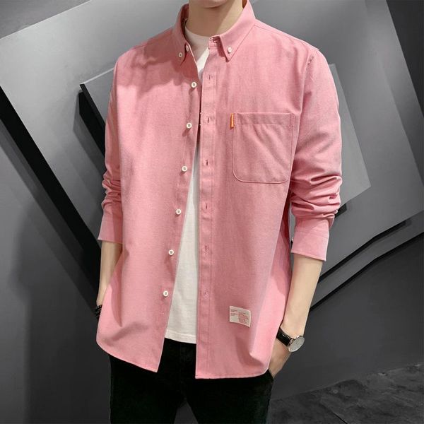 men's dress shirts long sleeve shirt korean large loose 2021 spring and autumn casual top, White;black
men's dress shirts long sleeve shirt korean large loose 2021 spring and autumn casual top, White;black