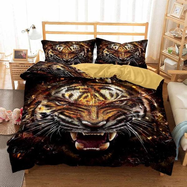 bedding sets ferocious tiger 3d print animal comforter set colorful duvet cover pillowcase 2/3pcs home textile luxury bedclothes
bedding sets ferocious tiger 3d print animal comforter set colorful duvet cover pillowcase 2/3pcs home textile luxury bedclothes