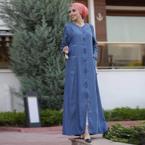 ethnic clothing fashion abaya denim zipper dress casual arab muslim women plus size long skirt mosque ramadan prayer, Red
ethnic clothing fashion abaya denim zipper dress casual arab muslim women plus size long skirt mosque ramadan prayer, Red