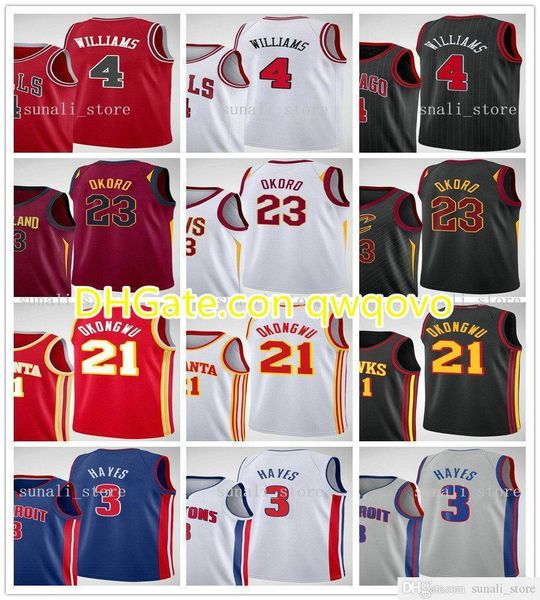2021 basketball draft pick jerseys 4 patrick williams 23 isaac okoro 21 onyeka okongwu 3 killian hayes with correct number you tell us, Black;red
2021 basketball draft pick jerseys 4 patrick williams 23 isaac okoro 21 onyeka okongwu 3 killian hayes with correct number you tell us, Black;red