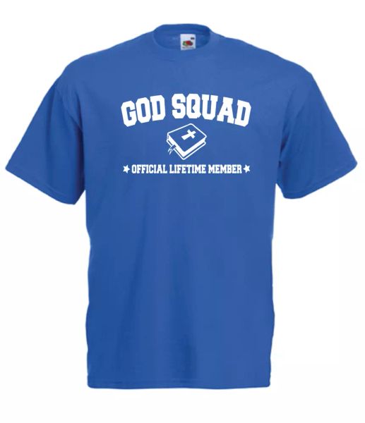 god squad funny custom t-shirt gift birthday christmas, White;black 
god squad funny custom t-shirt gift birthday christmas, White;black