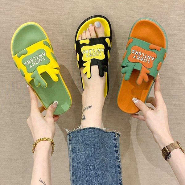 slippers 2021summer ladies indoor home fashion wear-resistant cute cartoon non-slip sandals wholesale size 36-41, Black
slippers 2021summer ladies indoor home fashion wear-resistant cute cartoon non-slip sandals wholesale size 36-41, Black