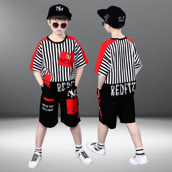 clothing sets children tracksuit summer boys striped patchwork t-shirt + shorts 2 pieces sports suits 3 to 14 years kids clothes set, White
clothing sets children tracksuit summer boys striped patchwork t-shirt + shorts 2 pieces sports suits 3 to 14 years kids clothes set, White