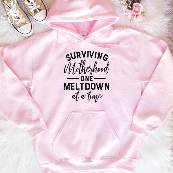 women's hoodies & sweatshirts surviving motherhood one meltdown at a time letter print women long sleeve mom life tumblr clothes causa, Black
women's hoodies & sweatshirts surviving motherhood one meltdown at a time letter print women long sleeve mom life tumblr clothes causa, Black