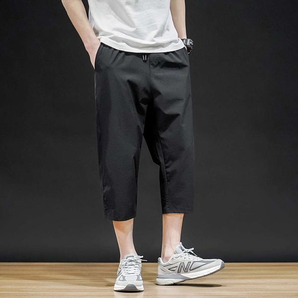 shorts summer ice silk elastic casual pants men's capris 2020 straight sports large korean small trousers, White;black
shorts summer ice silk elastic casual pants men's capris 2020 straight sports large korean small trousers, White;black