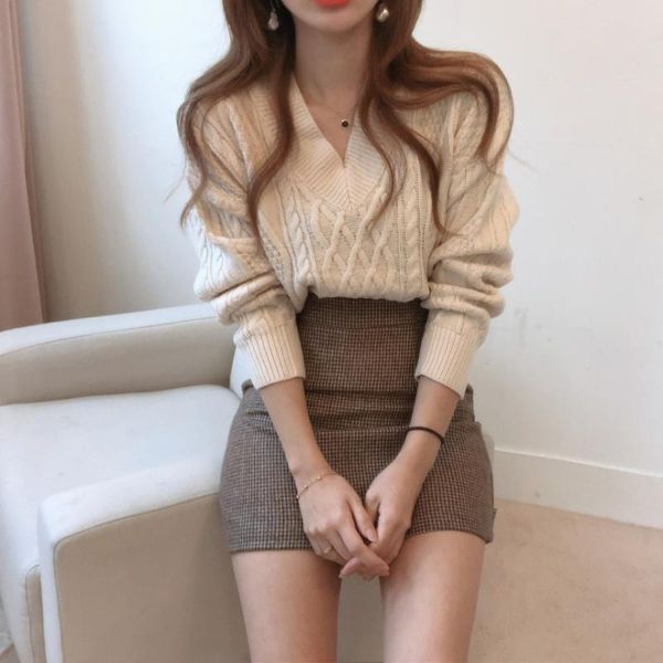 women's sweaters winter sweater women pullover girls vintage stripe autumn elegant female knitted outerwear warm oversize, White;black
women's sweaters winter sweater women pullover girls vintage stripe autumn elegant female knitted outerwear warm oversize, White;black