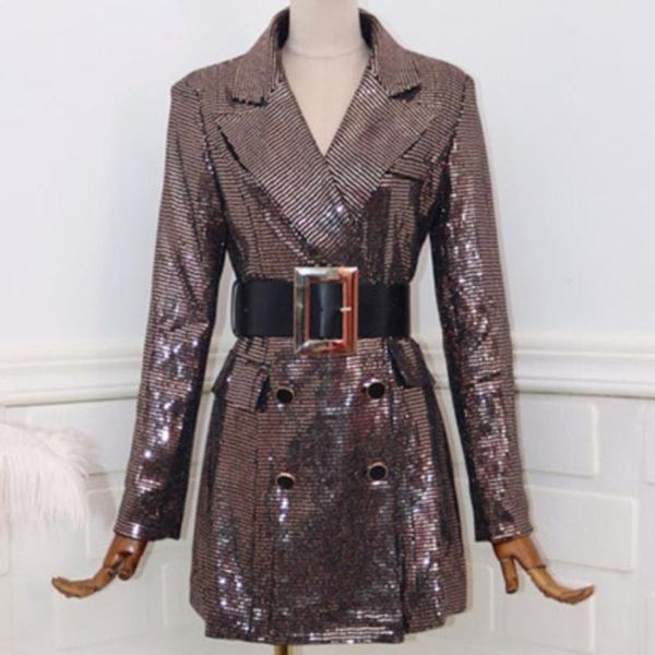 women's suits & blazers arrival fashion sequined ol blazer women double breasted slim waist small suit, White;black
women's suits & blazers arrival fashion sequined ol blazer women double breasted slim waist small suit, White;black