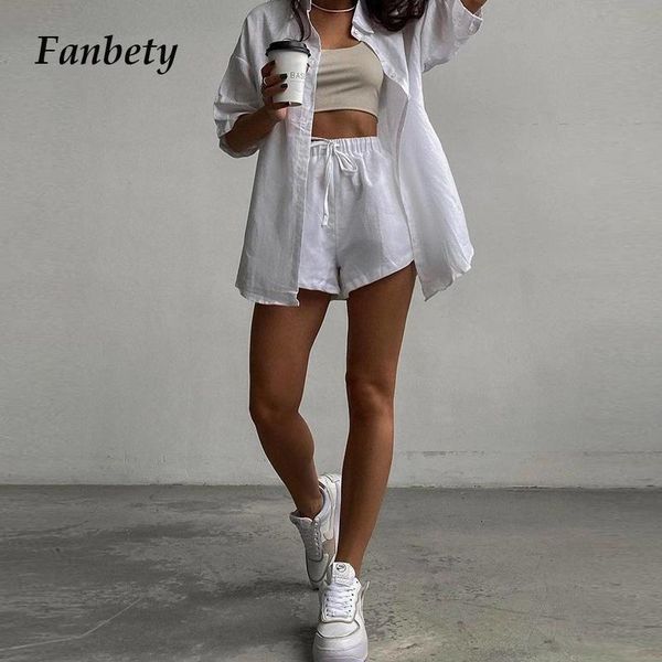 women's tracksuits fashion elegant lapel loose and shorts suits 2021 women casual solid 2 piece sets chic single-breasted lady sport ou, Gray
women's tracksuits fashion elegant lapel loose and shorts suits 2021 women casual solid 2 piece sets chic single-breasted lady sport ou, Gray