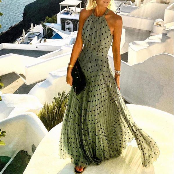 casual dresses women dress o-neck halter printing summer bohemia sleeveless beach elegance ankle-length, Black;gray
casual dresses women dress o-neck halter printing summer bohemia sleeveless beach elegance ankle-length, Black;gray