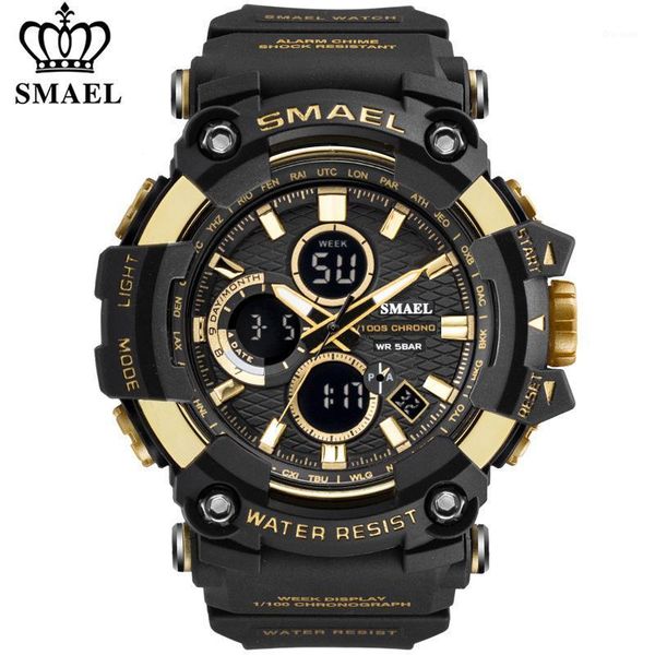 wristwatches smael men watches military life water resistant casual sport led wrist gold black quartz wirstwatches for male clock, Slivery;brown
wristwatches smael men watches military life water resistant casual sport led wrist gold black quartz wirstwatches for male clock, Slivery;brown