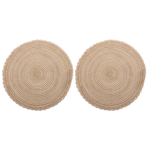 mats & pads 2pcs practical coasters simple round placemats heat resistant cup (coffee)
mats & pads 2pcs practical coasters simple round placemats heat resistant cup (coffee)