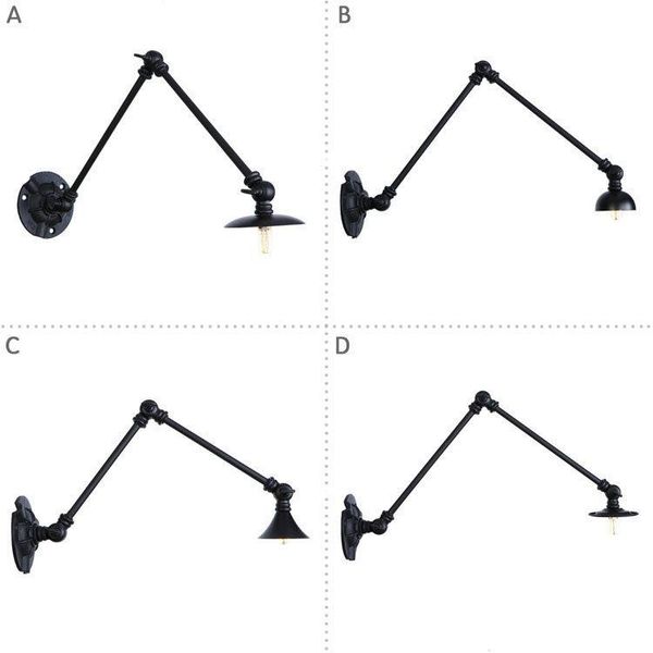 wall lamp ancient ways is diffuse coffee folding personality long three single head, wrought iron black
wall lamp ancient ways is diffuse coffee folding personality long three single head, wrought iron black