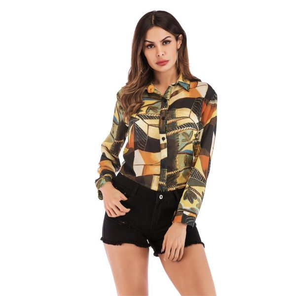women blouses autumn elegant long sleeve print turn-down collar chiffon blouse female casual wear shirt office ladies 210507, White
women blouses autumn elegant long sleeve print turn-down collar chiffon blouse female casual wear shirt office ladies 210507, White