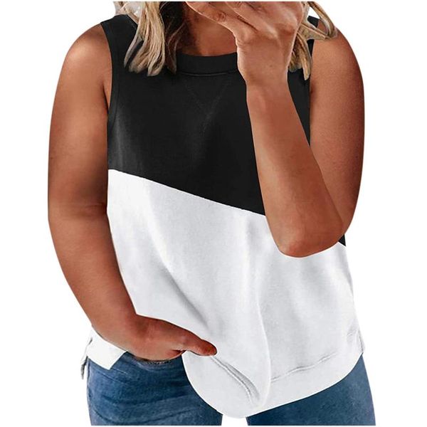 women's t-shirt casual plus-size printing o-neck sleeveness loose vest summer clothes vestiti estivi donna, White
women's t-shirt casual plus-size printing o-neck sleeveness loose vest summer clothes vestiti estivi donna, White