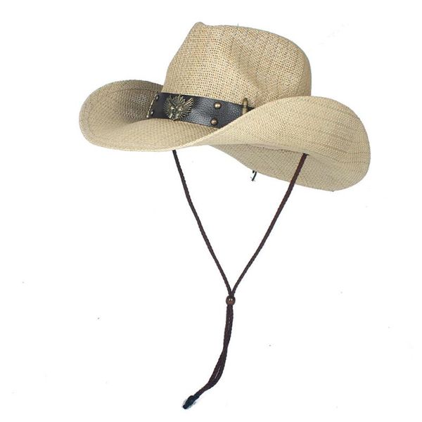 cloches 100% straw women men hollow western cowboy hat summer dad lady sombrero hombre beach panama jazz sun size 56-58cm, Blue;gray
cloches 100% straw women men hollow western cowboy hat summer dad lady sombrero hombre beach panama jazz sun size 56-58cm, Blue;gray