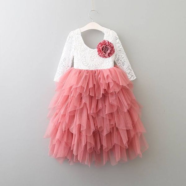 girl's dresses retail girls lace long sleeve pearl applique tiered tulle gauze party princess children clothing 2-7y e15169 pojh, Red;yellow
girl's dresses retail girls lace long sleeve pearl applique tiered tulle gauze party princess children clothing 2-7y e15169 pojh, Red;yellow