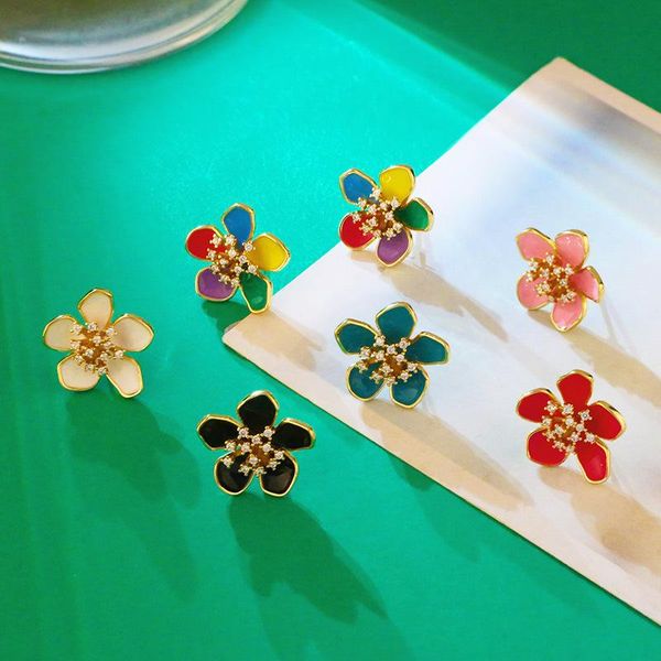 stud 2021 niche design sense color dripping flower earrings female ins personality temperament, Golden;silver
stud 2021 niche design sense color dripping flower earrings female ins personality temperament, Golden;silver