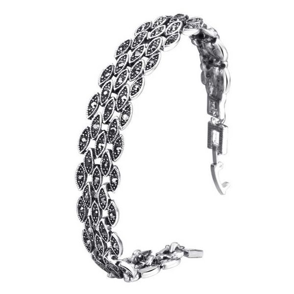 vintage simple leaves bracelets for women jewelry silvery ladies boho crystal bracelet female fashion women accessories femme q0719, Black
vintage simple leaves bracelets for women jewelry silvery ladies boho crystal bracelet female fashion women accessories femme q0719, Black