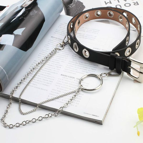 belts fashion ladies harajuku leather designer with chain luxury aesthetic grommet belt hollow woman for jeans, Black;brown
belts fashion ladies harajuku leather designer with chain luxury aesthetic grommet belt hollow woman for jeans, Black;brown