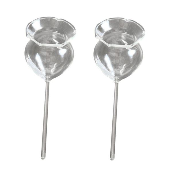 2pcs glass waterer automatic self watering plant globes equipments