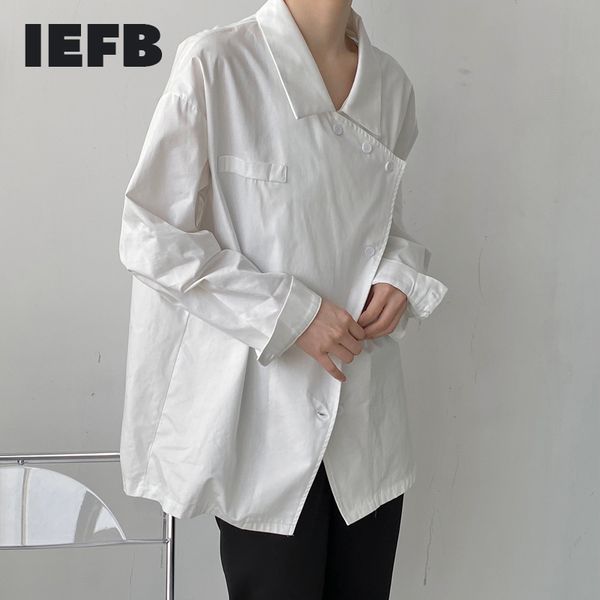 iefb niche design long sleeve spring loose black shirt men's lapel asymmetric oversized white shirts for male 9y6895 210524, White;black
iefb niche design long sleeve spring loose black shirt men's lapel asymmetric oversized white shirts for male 9y6895 210524, White;black