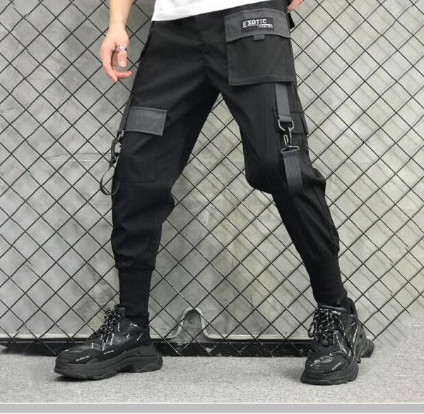 dark harajuku tactical cargo pant man streetwear big pockets drawstring harem pants 2021 function joggers men trousers, Black
dark harajuku tactical cargo pant man streetwear big pockets drawstring harem pants 2021 function joggers men trousers, Black