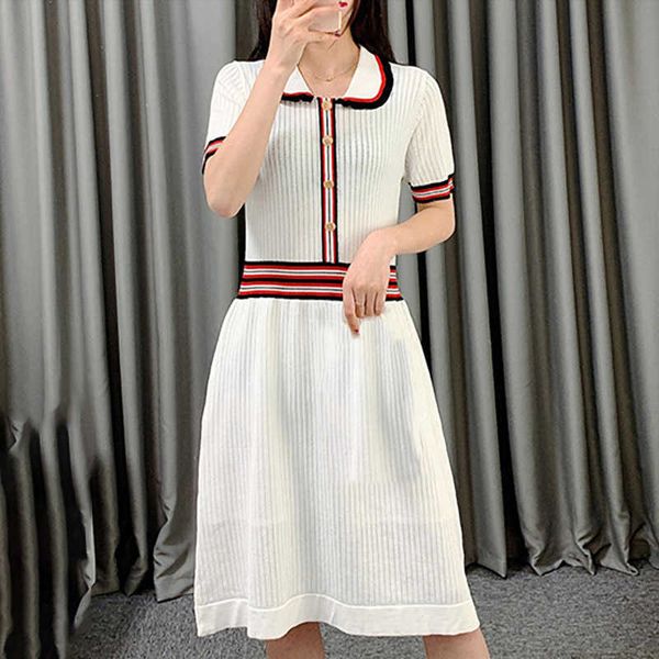 knitted dress women korean doll collar short-sleeved female slim midi elegant young spring summer simple dresses vestidos mujer 210527, Black;gray
knitted dress women korean doll collar short-sleeved female slim midi elegant young spring summer simple dresses vestidos mujer 210527, Black;gray