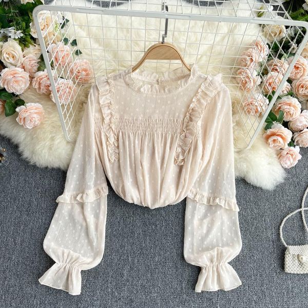 singreiny women french polka dot blouse sweet puff sleeve o neck casual loose spring bohemian vacation chiffon blouses 210419, White
singreiny women french polka dot blouse sweet puff sleeve o neck casual loose spring bohemian vacation chiffon blouses 210419, White
