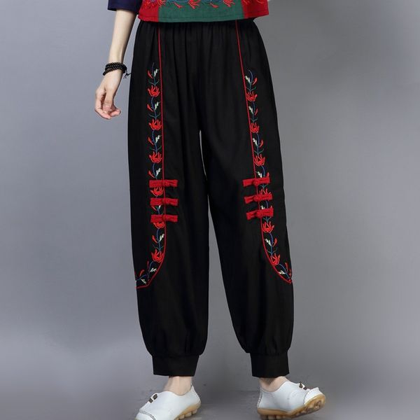 chinese clothing store women clothing female summer long thin elastic waist black embroidery harem pant trousers 10698, Red
chinese clothing store women clothing female summer long thin elastic waist black embroidery harem pant trousers 10698, Red