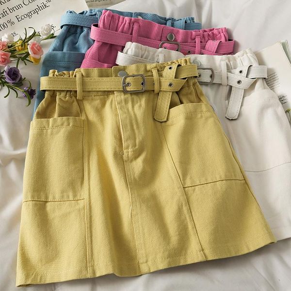 skirts vintage high waist mini skirt women korean style pockets design bottom with sashes streetwear basic female chic short, Black
skirts vintage high waist mini skirt women korean style pockets design bottom with sashes streetwear basic female chic short, Black