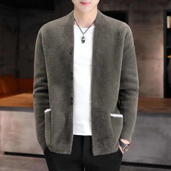 men's sweaters cardigan men 's autumn and winter knitwear sweater mink -like fashion teen coat, White;black
men's sweaters cardigan men 's autumn and winter knitwear sweater mink -like fashion teen coat, White;black