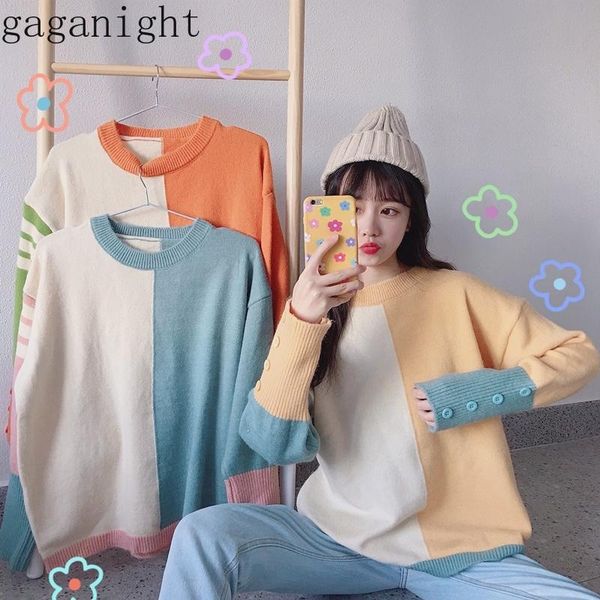 women's sweaters gaganight knitted autumn winter women sweater long sleeve o neck patchwork color pullover girl korean fashion jumper c, White;black
women's sweaters gaganight knitted autumn winter women sweater long sleeve o neck patchwork color pullover girl korean fashion jumper c, White;black