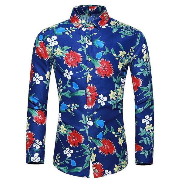 men's casual shirts flower men shirt dress plus size long sleeve hawaiian style clothing blouse male black blue, White;black
men's casual shirts flower men shirt dress plus size long sleeve hawaiian style clothing blouse male black blue, White;black