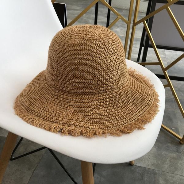 women sun hats simple straw hat sunproof summer care beach cap female artistic big brim caps breathable ladies wide, Blue;gray
women sun hats simple straw hat sunproof summer care beach cap female artistic big brim caps breathable ladies wide, Blue;gray