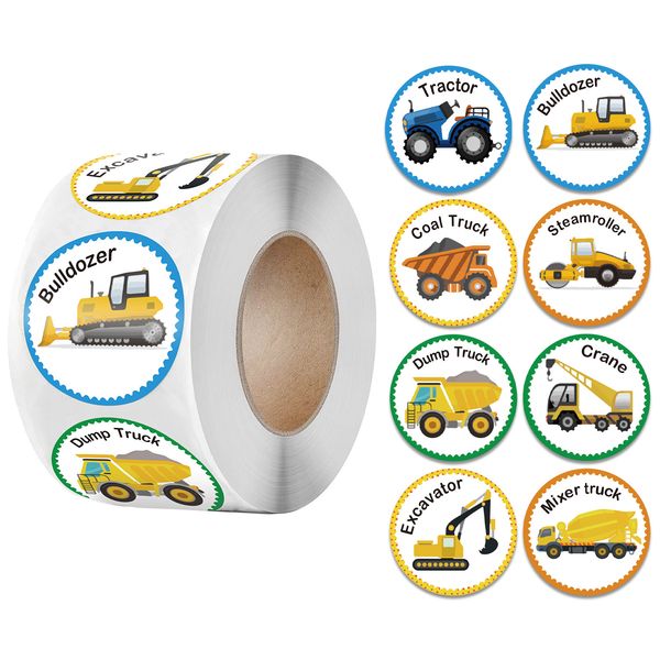 cartoon truck stickers for kids reward stickers construction car birthday party for encouragement student children 500pcs/roll
cartoon truck stickers for kids reward stickers construction car birthday party for encouragement student children 500pcs/roll
