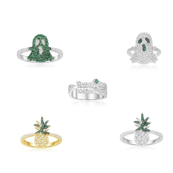 cluster rings kakany 2021 fashion 1:1 pineapple mint green zircon ghost little crocodile open ring luxury romantic gift for wom, Golden;silver
cluster rings kakany 2021 fashion 1:1 pineapple mint green zircon ghost little crocodile open ring luxury romantic gift for wom, Golden;silver