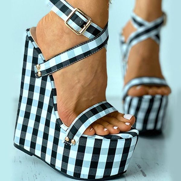 dress shoes 2021 big size 42 plaid for dropship extreme high heels platform party wedding summer wedges sandals women, Black
dress shoes 2021 big size 42 plaid for dropship extreme high heels platform party wedding summer wedges sandals women, Black