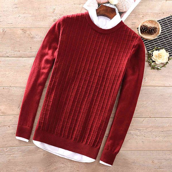 men's casual shirts round neck plaid wool autumn and winter long-sleeved sweater men slim trend maglione chandail trui zmt9, White;black
men's casual shirts round neck plaid wool autumn and winter long-sleeved sweater men slim trend maglione chandail trui zmt9, White;black