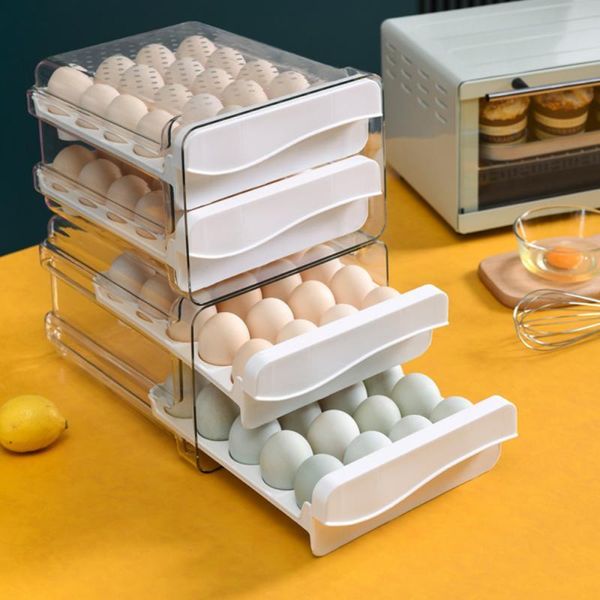 storage bottles & jars double-layer egg box 60 grid large capacity refrigerator plastic transparent drawer type kitchen
storage bottles & jars double-layer egg box 60 grid large capacity refrigerator plastic transparent drawer type kitchen